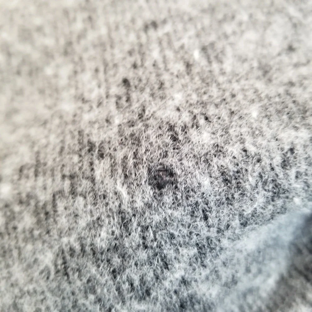 Kuhl Sweater Mens Extra Large Gray Quarter Zip Wool Blend Shaggy Outdoor Hiking